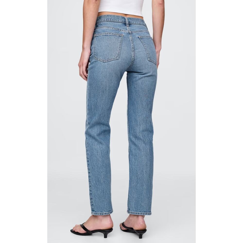 NWT Gap High Rise ’90s Slim Straight Jeans 32 14 - Picture 5 of 13
